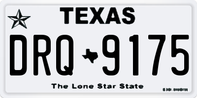 TX license plate DRQ9175