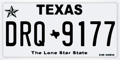 TX license plate DRQ9177