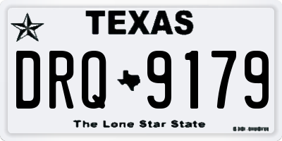 TX license plate DRQ9179