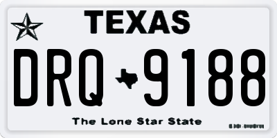 TX license plate DRQ9188