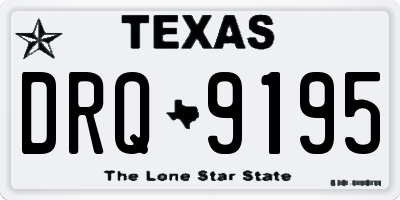TX license plate DRQ9195