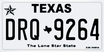 TX license plate DRQ9264