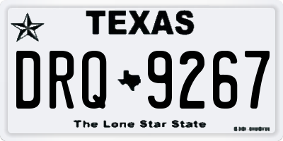 TX license plate DRQ9267