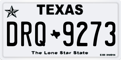 TX license plate DRQ9273
