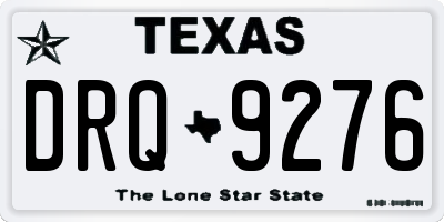 TX license plate DRQ9276