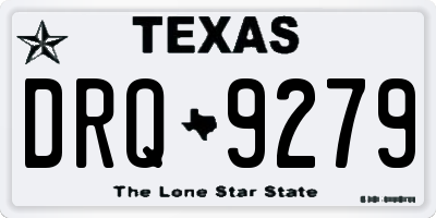 TX license plate DRQ9279
