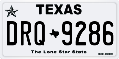 TX license plate DRQ9286