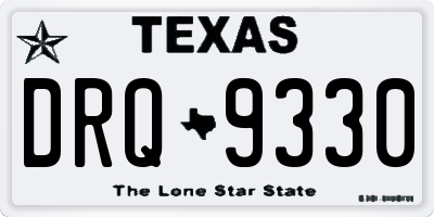 TX license plate DRQ9330