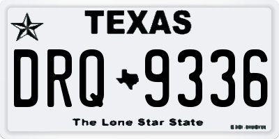 TX license plate DRQ9336