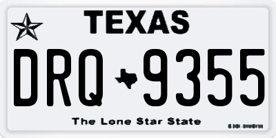 TX license plate DRQ9355