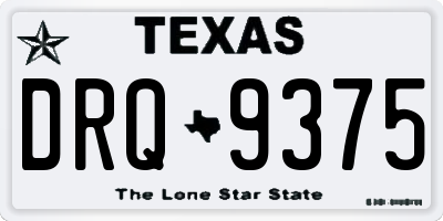 TX license plate DRQ9375