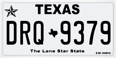 TX license plate DRQ9379