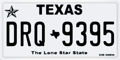 TX license plate DRQ9395