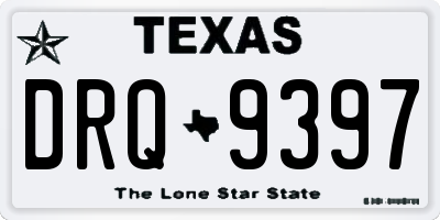 TX license plate DRQ9397
