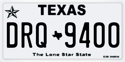 TX license plate DRQ9400