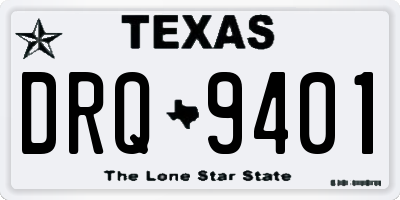 TX license plate DRQ9401