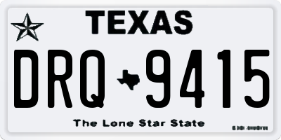 TX license plate DRQ9415