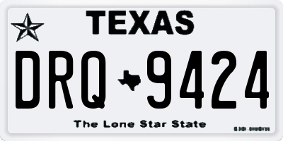 TX license plate DRQ9424