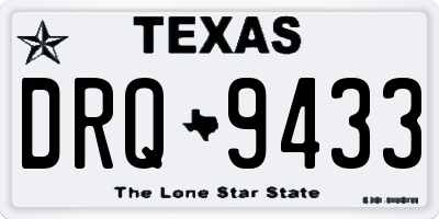 TX license plate DRQ9433