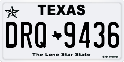 TX license plate DRQ9436