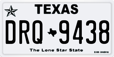 TX license plate DRQ9438