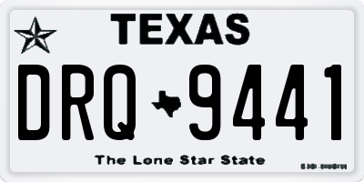 TX license plate DRQ9441