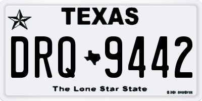 TX license plate DRQ9442
