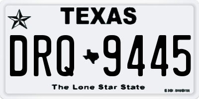 TX license plate DRQ9445