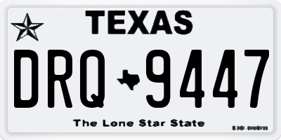 TX license plate DRQ9447