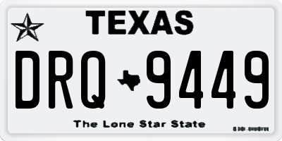 TX license plate DRQ9449