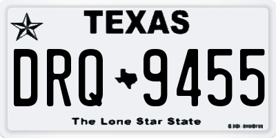TX license plate DRQ9455