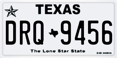TX license plate DRQ9456