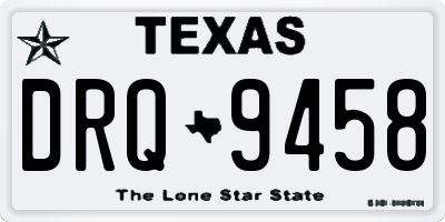 TX license plate DRQ9458