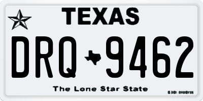 TX license plate DRQ9462