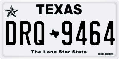 TX license plate DRQ9464