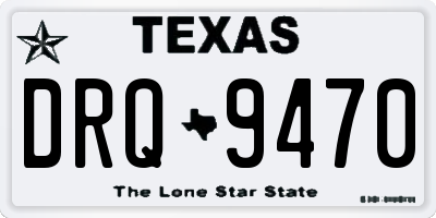 TX license plate DRQ9470