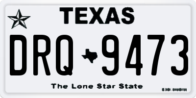 TX license plate DRQ9473