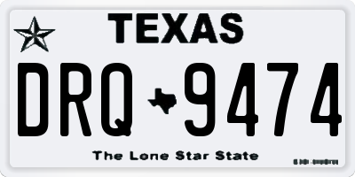 TX license plate DRQ9474