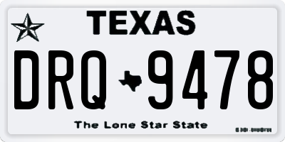 TX license plate DRQ9478