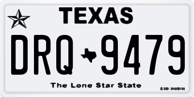 TX license plate DRQ9479
