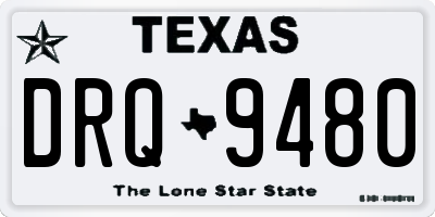 TX license plate DRQ9480