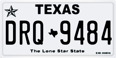 TX license plate DRQ9484