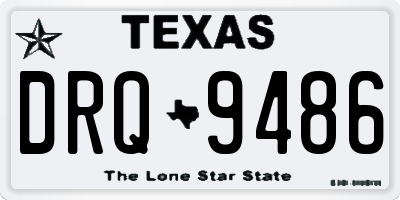 TX license plate DRQ9486