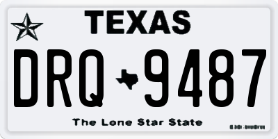 TX license plate DRQ9487
