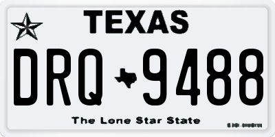 TX license plate DRQ9488