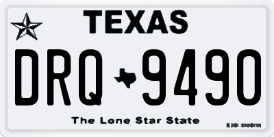 TX license plate DRQ9490