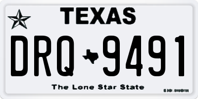 TX license plate DRQ9491
