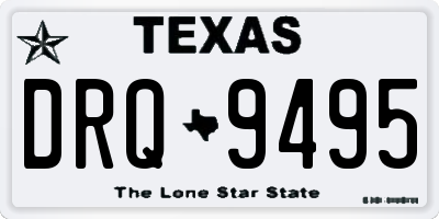 TX license plate DRQ9495