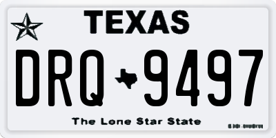 TX license plate DRQ9497
