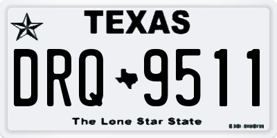 TX license plate DRQ9511